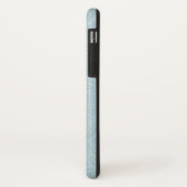 Antiek blauwe ridderspoor bloemmotief monogram hoe Case-Mate iPhone case (Achterkant/links)