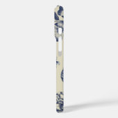 Antiek blauwe ventilator AfdrukFloral Case-Mate iPhone Case (Achterkant / Links)