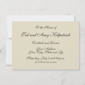 Antiek blauwe ventilator AfdrukFloral Kaart (Achterkant)