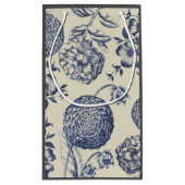 Antiek blauwe ventilator AfdrukFloral Klein Cadeauzakje (Achterkant)