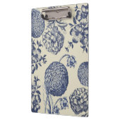 Antiek blauwe ventilator AfdrukFloral Klembord (Links)