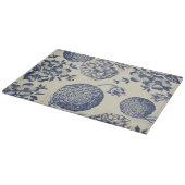 Antiek blauwe ventilator AfdrukFloral Snijplank (Hoek)