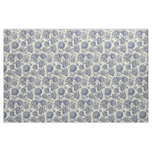 Antiek blauwe ventilator AfdrukFloral Stof (Fat Quarter)