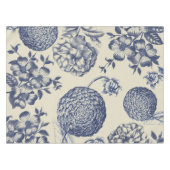 Antiek blauwe ventilator AfdrukFloral Tafelkleed (Voorkant (Horizontaal))