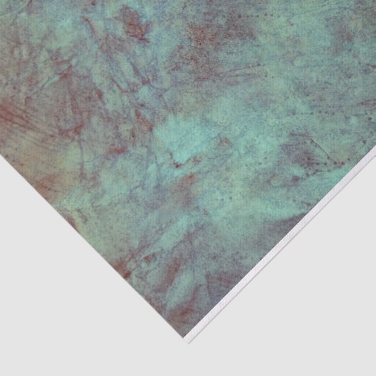  Antiek Blauwgroen bruin getextureerd ontspringen Tissuepapier (Detail)