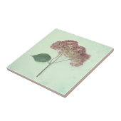  Antiek Blauwgroen Pink Hydrangea Land Floral Tegeltje (Zijkant)