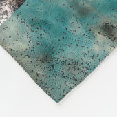 Antiek Blauwgroen roestontwerp Fleece Deken (Hoek)