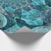  Antiek Blauwgroen Turquoise Green-ballonnen Cadeaupapier (Hoek)