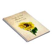 Antiek blikveld rond de zon notitieboek (Rechterzijde)