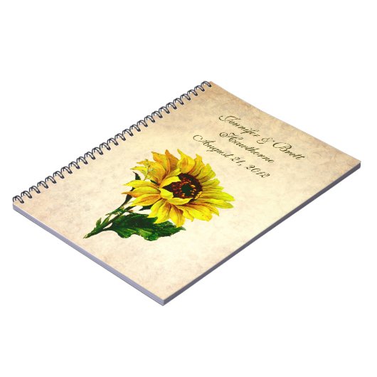 Antiek blikveld rond de zon notitieboek (Linkerzijde)