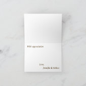 Antiek bloemcollage bedankkaart (Binnen)