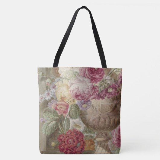 Antiek Bloemen Boeket Canvas tas (Voorkant)