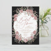  Antiek Bloemen Bridal Shower Invitation Kaart (Staand voorkant)