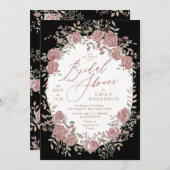  Antiek Bloemen Bridal Shower Invitation Kaart (Voorkant / Achterkant)