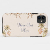Antiek bloemen Case-Mate iPhone Case (Achterkant (horizontaal))