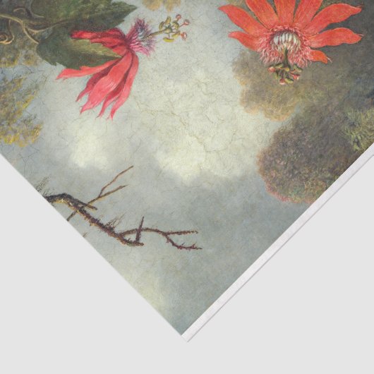  Antiek bloemen en levende vogels Tissuepapier (Detail)