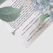 Antiek  bloemen Franse pagina Ontkoppeling van boe Tissuepapier (Detail)