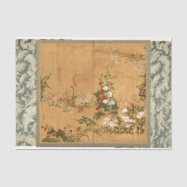 Antiek Bloemen Gelakte Kunst voor Decoupage of Gif Tissuepapier