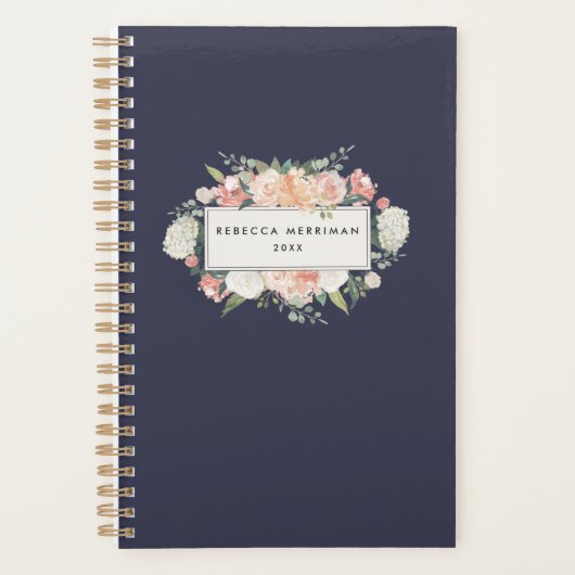 Antiek Bloemen Gepersonaliseerde Planner | Middern (Voorkant)
