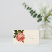 Antiek Bloemen Haar Stylist Visitekaartje Sjabloon (Staand voorkant)