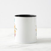 Antiek, bloemen mok (Midden)