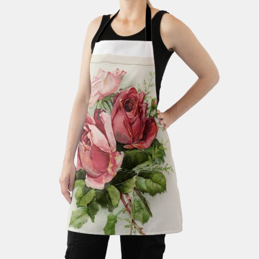 Antiek  Bloemen Rozen Schort (Insitu)