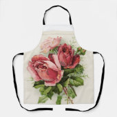 Antiek  Bloemen Rozen Schort (Voorkant)