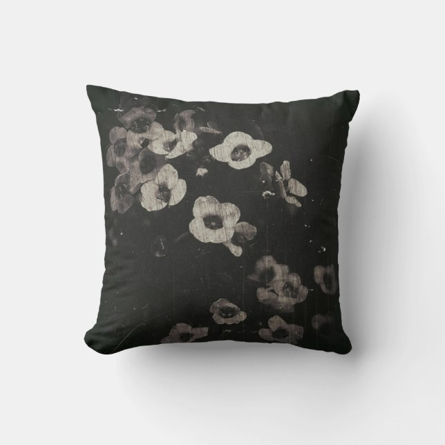 Antiek Bloemen Sierkussen (Voorkant)