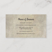 Antiek Bloemen Skelet Key  Restauratie Visitekaartje (Achterkant)