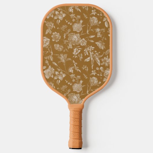 Antiek Bloemen Toile Pickleball Paddle (Achterkant)