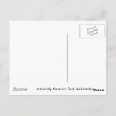 Antiek bloemen van Alexandra Cook o.a. Linandara Briefkaart (Achterkant)