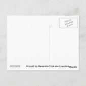 Antiek bloemen van Alexandra Cook o.a. Linandara Briefkaart (Achterkant)