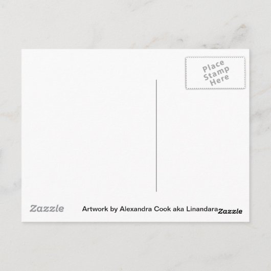 Antiek bloemen van Alexandra Cook o.a. Linandara Briefkaart (Achterkant)