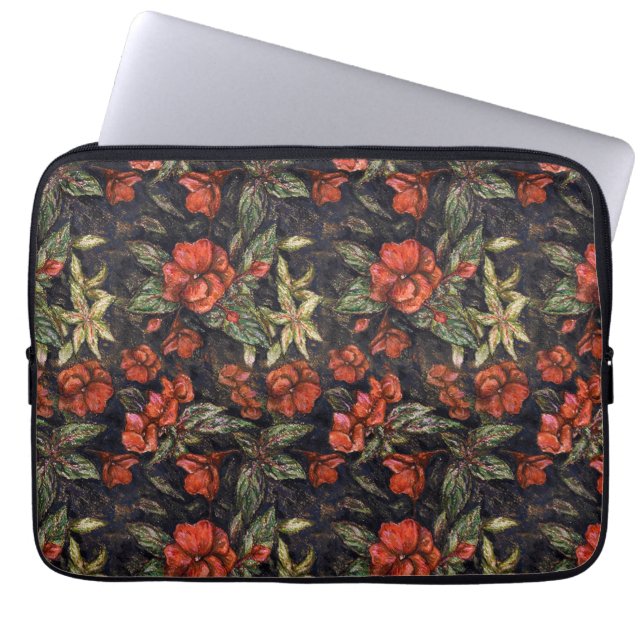 Antiek bloemen van Alexandra Cook o.a. Linandara Laptop Sleeve (Voorkant)