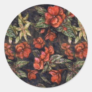 Antiek bloemen van Alexandra Cook o.a. Linandara Ronde Sticker