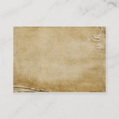 Antiek bloemen visitekaartje (Achterkant)