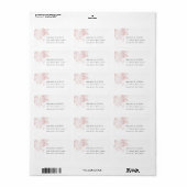 Antiek bloemendecor retouradreslabel etiket (Full Sheet)