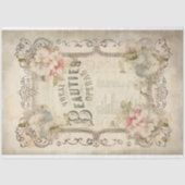 Antiek Bloemenopera Ephemera Decoupage Tissuepapier (Voorkant)