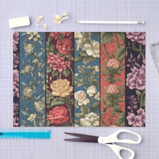  Antiek Bloemenpanelen Decoupage papier (Craft)