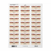 Antiek Bloemig Papier Etiket (Full Sheet)