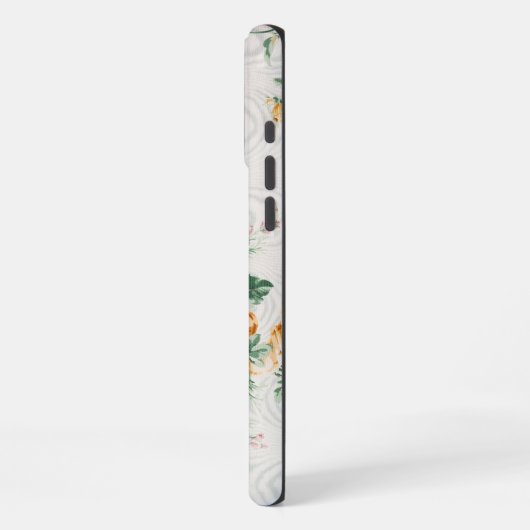 Antiek bloemmotieven iPhone hoesje (Linkerkant)