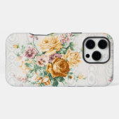 Antiek bloemmotieven iPhone hoesje (Achterkant horizontaal)