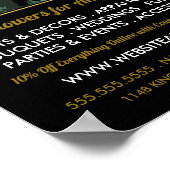 Antiek bloemontwerp, Bloemenbouw Adverteren Poster (Hoek)