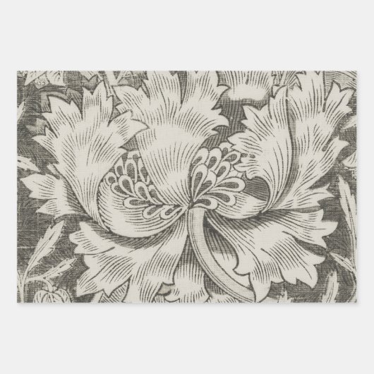  Antiek Bloempatronen Craft Wrap Inpakpapier Vel (Voorkant 2)