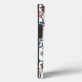 Antiek bloempatroon meerdere kleuren op wit Case-Mate iPhone case (Achterkant / Rechts)