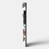 Antiek bloempatroon meerdere kleuren op wit Case-Mate iPhone case (Achterkant / Links)