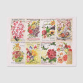 Antiek  bloemzaadcatalogus tissuepapier (Voorkant)