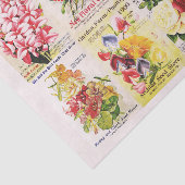 Antiek  bloemzaadcatalogus tissuepapier (Detail)