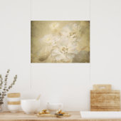 Antiek bloesems Kunst Afdrukken Poster (Keuken)