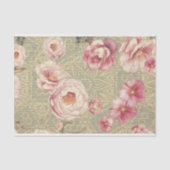 Antiek bloesems op de lossingpagina van Damask Tissuepapier (Voorkant)